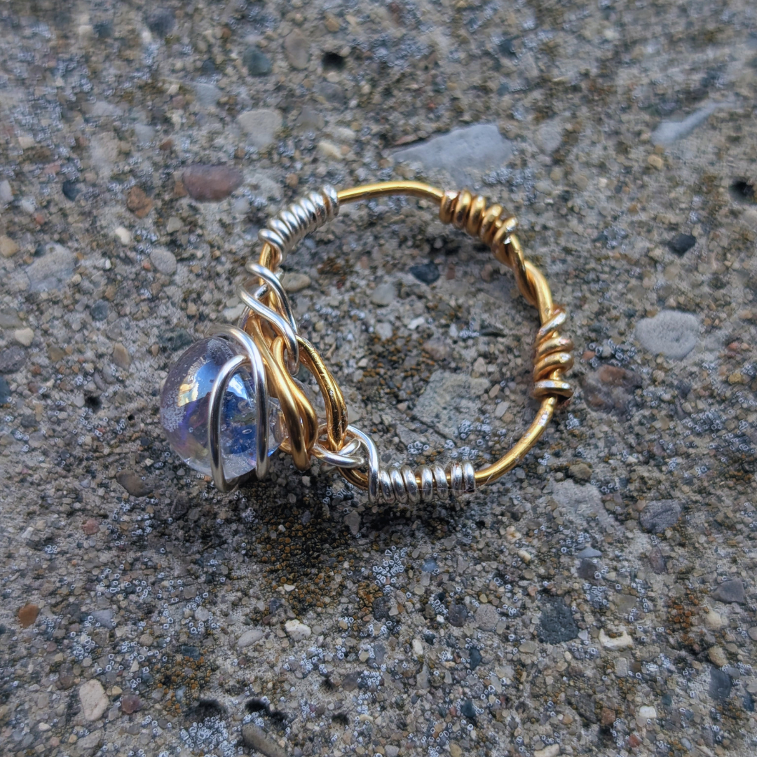 crystal ball ring