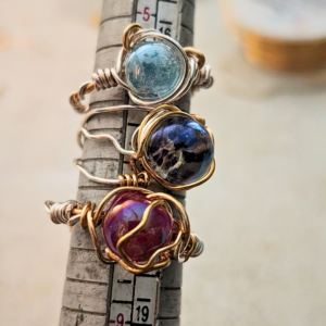 crystal ball inspired rings
